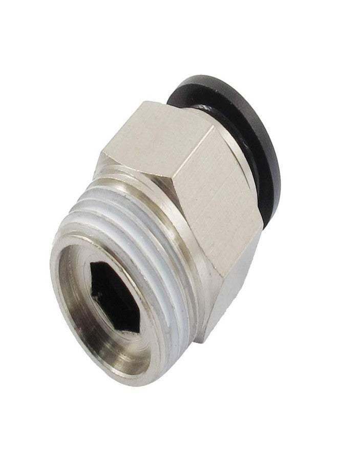 HOSEMART وصلات ضغط هوائية من هوزمارت، 8 مم × 1/2 بوصة، سن ذكر BSP - عبوة من قطعتين - Image 1
